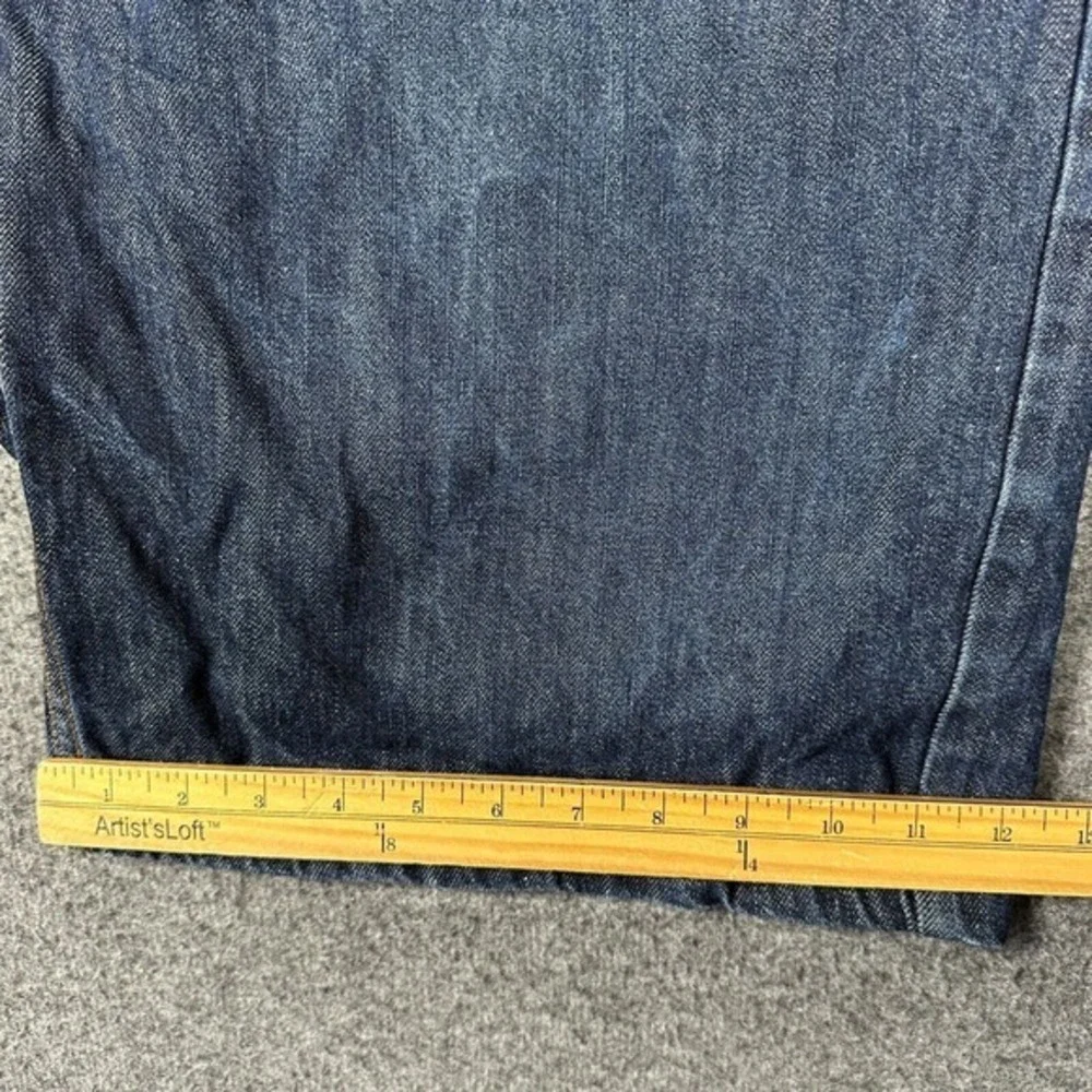 Vintage‎ Y2K Rocawear Baggy Jorts Jean shorts Mens 38 Dark Wash Denim 14